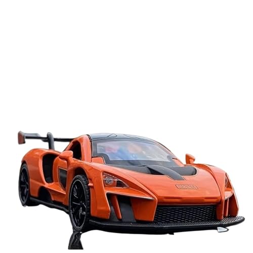 Motorfahrzeuge Replika Auto 1/32 Für McLaren Senna Legierung Sportwagen Modell Druckguss Metall Fahrzeuge Simulation Sammlerstück Replik Originalgetreue Nachbildung (Color : Orange) von FoRes