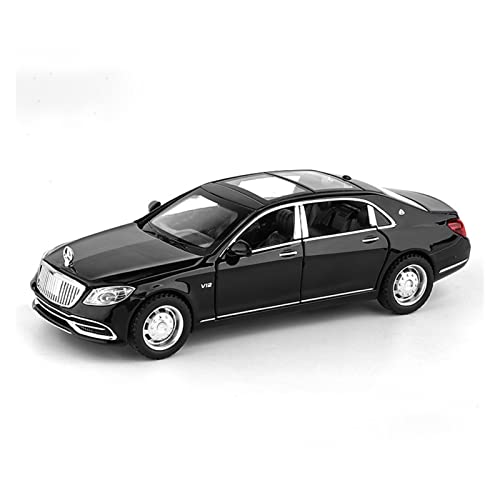 Motorfahrzeuge Replika Auto 1:32 Für Benz Maybach S650 Simulation Metall Luxus Auto Modell Diecast Sound Licht Spielzeug Kinder Geschenk Originalgetreue Nachbildung (Color : Black) von DRModel