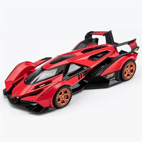 Motorfahrzeuge Replika Auto 1:32 Für Lamborghin V12 Vision GT Gran Turismo Legierung Konzept Sportwagen Modell Druckguss Rennfahrzeuge Ziehen Auto Originalgetreue Nachbildung (Color : Red) von FoRes