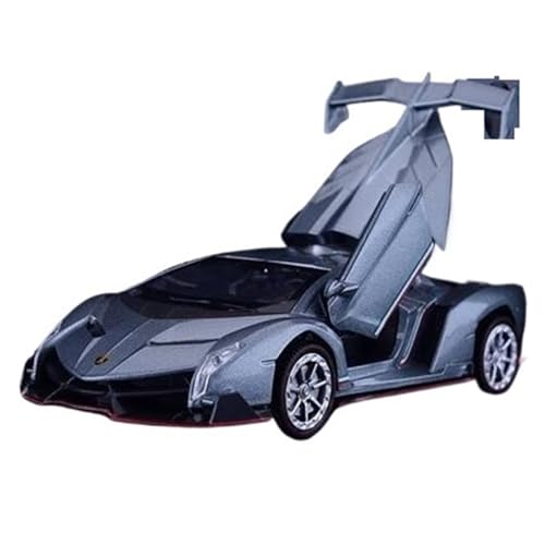 Motorfahrzeuge Replika Auto 1:32 Für Lamborghini Veneno Legierung Sportwagen Modell Diecast Fahrzeug Metall Simulation Sound Und Licht Originalgetreue Nachbildung (Color : Chrome) von FoRes