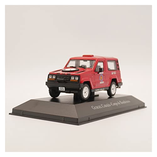 Motorfahrzeuge Replika Auto 1:43 Für Gurgel Carajas Corpo De Bombeiros Diecast Alloy Offroad Car Model Simulation Collection Ornament Originalgetreue Nachbildung von FoRes