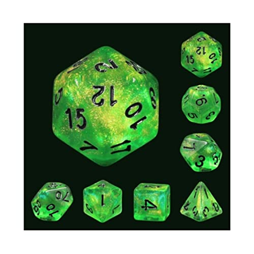 Foam Brain Games Poly-Set, Smaragdstadt, Schwarz (7) von Foam Brain Games