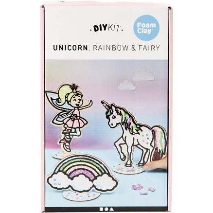 Einhorn, 1 Set von Foam Clay