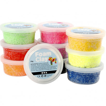 Foam Clay® , Farbenmix, Basis, 10x35g von Foam Clay