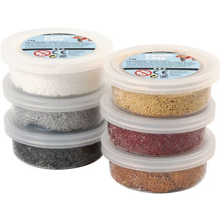 Foam Clay® , Metallic, Brauntöne, 6x14 g/ 1 Pck von Foam Clay