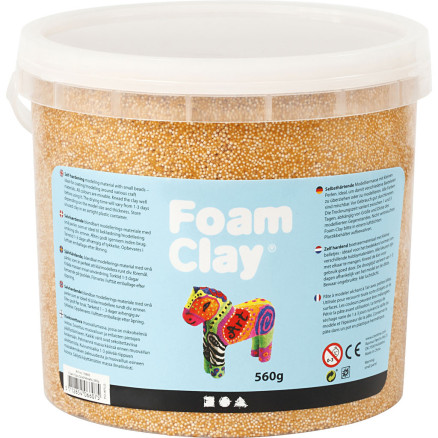 Foam Clay® , Metallic, Gold, 560 g/ 1 Eimer von Foam Clay
