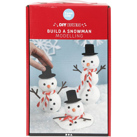 Kreativ Set, Schneemann, 1 Set von Foam Clay