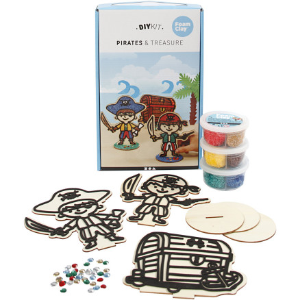 Piraten, 1 Set von Foam Clay