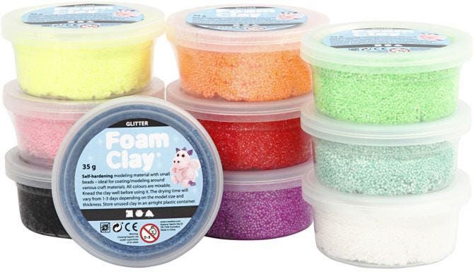 Foam Clay Gemischte Farben Glitzer von FoamClay