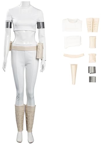 Foanja Amidala Cosplay Kostüm Damen Verkleidung Planet Krieg Königin Padmé Amidala Kampf Komplett Uniform mit Zubehör für Dress up Halloween Karneval Geburtstag Party Maskerade Fancy Costume Foanja Amidala Cosplay Kostüm Damen Verkleidung Planet Krieg Königin Padmé Amidala Kampf Komplett Uniform mit Zubehör für Dress up Halloween Karneval Geburtstag Party Maskerade Fancy Costume von Foanja