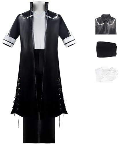 Foanja Dabi Kostüm Herren Verkleidung Anime My Hero Academia Dabi Uniform Jacke und Futter Hose für Dress up Halloween Karneval Geburtstag Party Maskerade Fancy Costume von Foanja