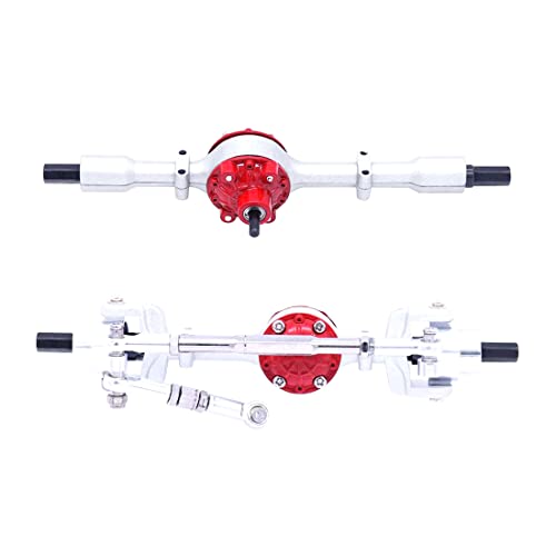 Fobnouu Metall Vorder- und Hinterachse für C14 C24 C34 C44 B14 B24 1/16 RC Car Upgrades Teile ZubehöR, Silber von Fobnouu