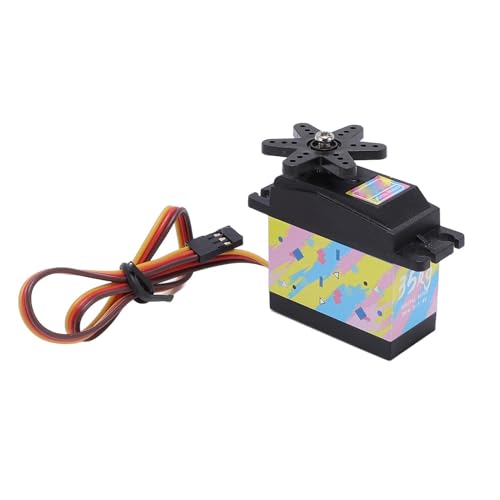35KG Servomotor, Hochdrehmoment Servo Servo Digital Servo mit 20 Zubehör, Steuerwinkel 180 ° Full Metal Gear Lenkung Servo für 1/12 1/10 RC Auto LKW Roboter Boot Flugzeug von Focket