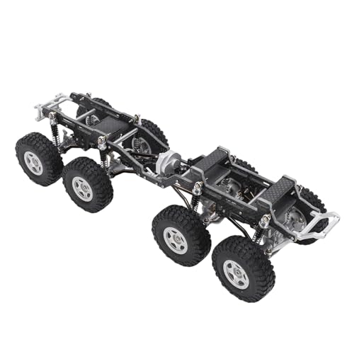 Focket Carbonfaser -RC -Fahrzeug -Chassis -Rahmen, Hochfestigkeits -leichte Upgrade für Axiales SCX24, mit Einer Niedrigeren Mittelgrafität für Verbesserte Stabilität und Leistung (schwarzes Silber) von Focket