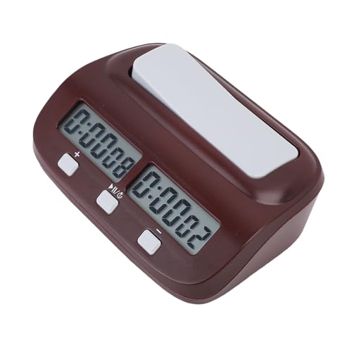 Focket Digitale Schachuhr, Schachuhr Große Leinwand Professioneller Schachtimer mit Stummer Abschluss Countdown, Tragbarer Digitaler Schachuhr -Spiel Timer für Chinesisches Schach von Focket