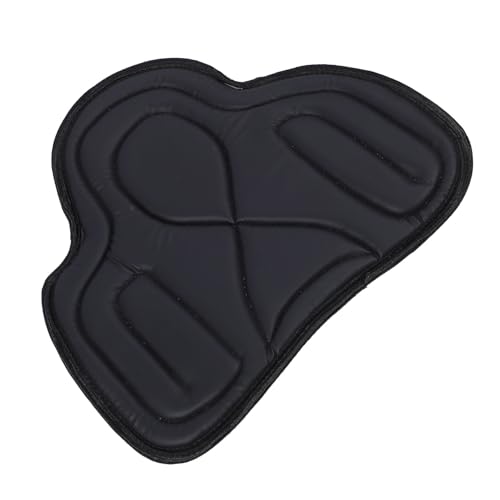 Focket Horse Sattelpolster, Verdickte PU -Leder -Sattelpolster mit Guter Atmungsaktivität für Reitkomfort für Reiter (Black) von Focket