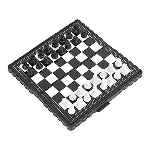 Focket Magnetisches Schachsatz, Kunststofffaltung mit Starker Magnetischer Kraft für das Reisen und die Verwendung Im Freien von Focket