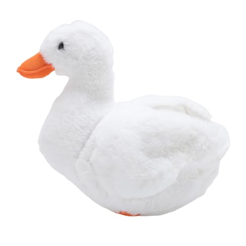 Focket Plüschente, Simulations-Plüschtier, Plüschente für Kinder und Erwachsene, entzückende Ententierpuppe für das Kinderzimmer zu Hause (Grey) (White) von Focket