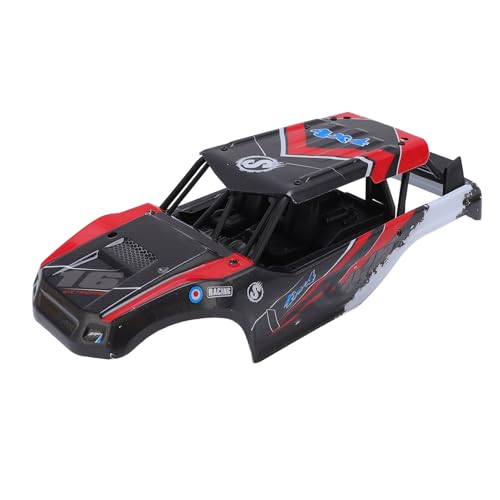 Focket RC-Car-Karosserieabdeckung, Ersatz-Karosserie für RC-Cars im Maßstab 1:18, leichte Ersatzteile für ferngesteuerte Autos, RC-Car-Zubehör (Rot) von Focket