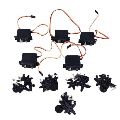 55G Mikroservo -Motor, Servomotor und Arme, 180 Grad Winkel Kunststoff Zahnrad Analoger Servomotor für RC Hubschrauber Flugzeug -Autokobote Roboter Arm/Hand/Gehen/Servo -Türschloss 55G Mikroservo -Motor, Servomotor und Arme, 180 Grad Winkel Kunststoff Zahnrad Analoger Servomotor für RC Hubschrauber Flugzeug -Autokobote Roboter Arm/Hand/Gehen/Servo -Türschloss von Fockety