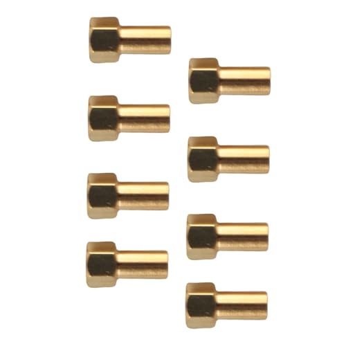 Fockety 1/24 RC -Sechskantmutter -Set, Messingmaterial RC Reifenschlossmutter für Axiale SCX24, Ausgezeichneter Ersatz für eine Verbesserte Fahrzeugstabilität (8 mm) von Fockety