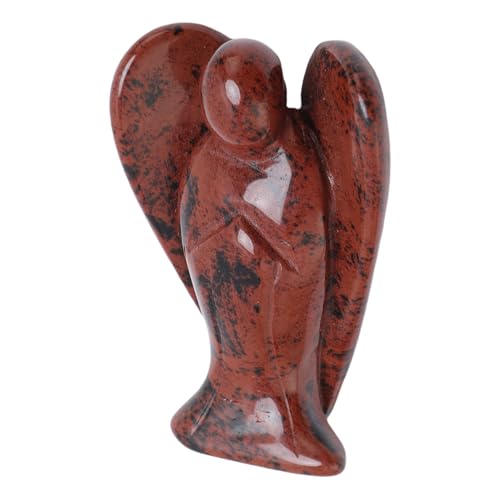 Fockety 3 Zoll Wächtersteinstatue, Handgeschnitzte Taschengröße Meditation Figur mit Glänzender Textur Zum Ausgleich von Chakren, Bücherregaldekoration oder Reisebegleiter (Gold Swan) von Fockety