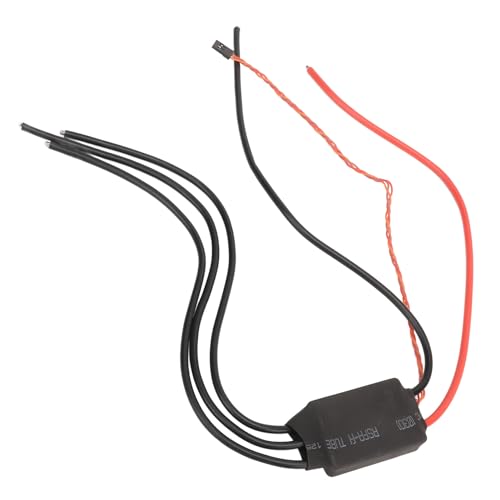 Fockety 50A RC-Boot-ESC-Ersatz, Vorwärts-Rückwärts-Zweiweg-bidirektionaler Elektronischer Geschwindigkeitsregler mit 5V 3A BEC, RC-Modellboot-ESC für 12-25,2V-Unterwasserstrahlruder von Fockety