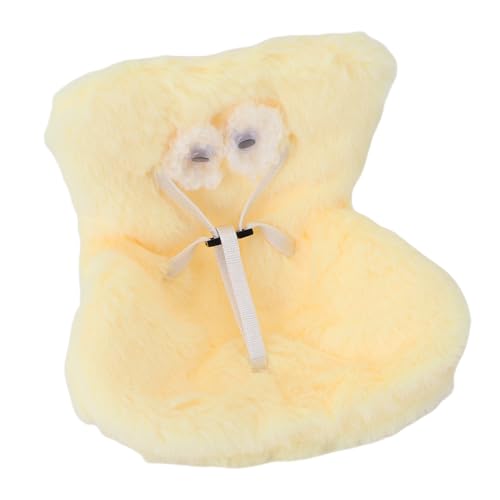 Fockety Autositz für Puppe, 1 Stück Sicherheitspuppenautositz Solf Anti Slide Labubu Vent Clip mit weichem Pelzkissen und Sicherheitsriemen, für Air Vent Decor (Yellow) von Fockety