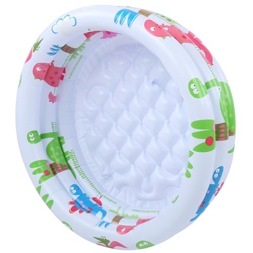 Fockety Baby Mini Pool Verdickte Sichere Tragbare Aufblasbare Kleine Pumpen Dinosaurierpool Innen Im Freien für Girl Boy, Wear-Resistant PVC von Fockety