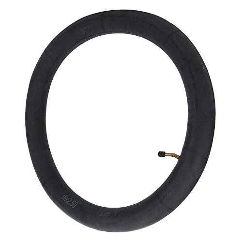 Fockety Elektrofahrrad Butyl Gummi Innenrohr Hohe Luftdichtungsfrost-vorhandener Wärme-resistent für E-Fahrradzubehör, Schwarz (18x2,50 Biegung Mund) von Fockety