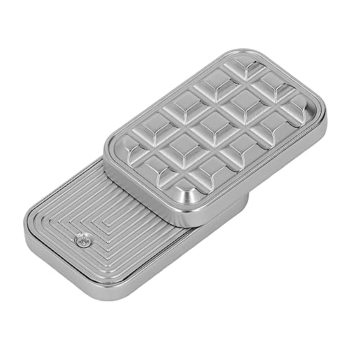 Fockety Fidget Slider aus Metall, Tragbares Ergonomisches Magnetisches Haptisches Slider-Spielzeug für Erwachsene, Mehrfarbig, Stressabbau, Einfach zu Spielen, Metallmaterial, Gegen (Silber) von Fockety