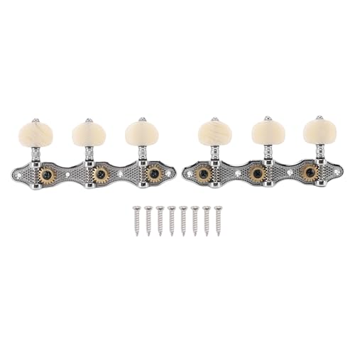 Fockety Gitarrentuner -Maschinenköpfe, 3L3R Metal Heavy Duty Internal Gear 1:18 Verhältnis Tuningschlüssel Streichstifte, Klassische Gitarrenvorräte für Klassische Gitarrenersatzteile Fockety Gitarrentuner -Maschinenköpfe, 3L3R Metal Heavy Duty Internal Gear 1:18 Verhältnis Tuningschlüssel Streichstifte, Klassische Gitarrenvorräte für Klassische Gitarrenersatzteile von Fockety