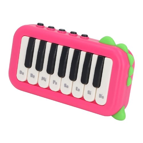 Fockety Klavierertastatur, 15 Tasten, Elektronische Klavier für, Tragbares Tastatur Klavierspielzug, Musikinstrumente, Geburtstag, Pädagogisches Geschenkenk, Schild (Rot) von Fockety