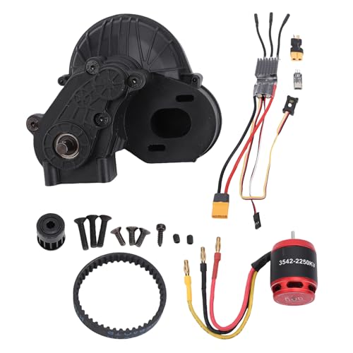 Fockety Outrunner Bürstenloser Motor -ESC -Kombination, 2250 KV Glatt und Leise Outrunner Motor und 80A Bürbster ESC -Combo -Kit mit Passform für Axial SCX10 1/10 RC Crawler Car Fockety Outrunner Bürstenloser Motor -ESC -Kombination, 2250 KV Glatt und Leise Outrunner Motor und 80A Bürbster ESC -Combo -Kit mit Passform für Axial SCX10 1/10 RC Crawler Car von Fockety