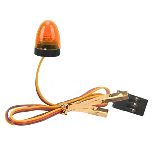 Fockety RC-Car-LED-Leuchten, 5 Beleuchtungsmodi, Alarmierendes RC-Car-Licht, Rund für 1/10 RC-Car (Gelb) von Fockety