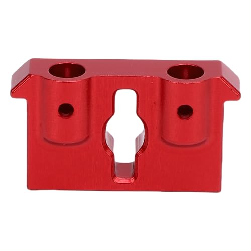 Fockety RC Front Stoßfängerhalterung, Aluminiumersatz für Ascent 1/18 Skala mit Anodierter Oberfläche für Verschleißfestigkeit und Stabile Kletterleistung (Rot) von Fockety