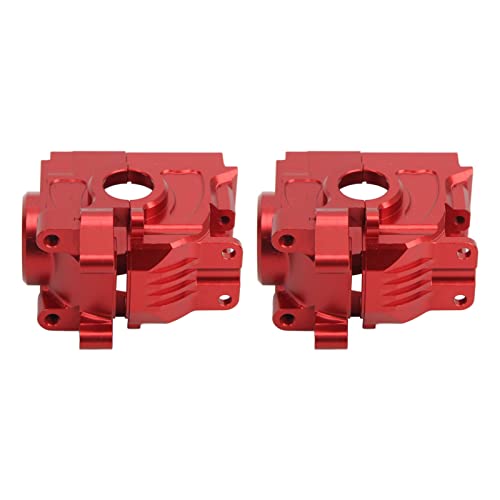 Fockety RC-Getriebe-Differenzialgehäuse, Schlagfestes Aluminiumlegierungsgitter, RC-Getriebegehäuse für 4X4 LCG (Rot) von Fockety