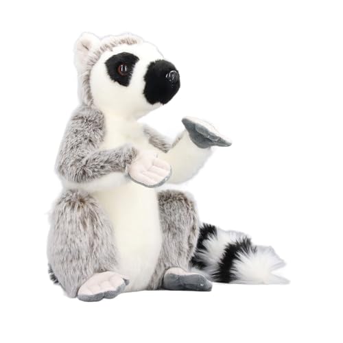 Fockety Ringschwanz Lemur Plüsch, Weiches Plürutier Plürutier, Niedliches für und Mädchen, Realistisch Aussehende Klei Fockety Ringschwanz Lemur Plüsch, Weiches Plürutier Plürutier, Niedliches für und Mädchen, Realistisch Aussehende Klei von Fockety
