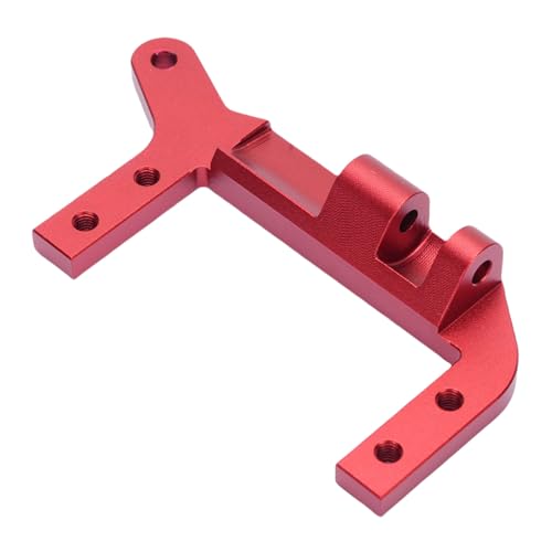 Fockety Servo Achshalterung, SOA Halterung mit 4 Lenker Aufhängung für 1/10 RC Crawler, Aluminium Servohalterung, Servohalterung mit Metall Servoständer (Rot) von Fockety