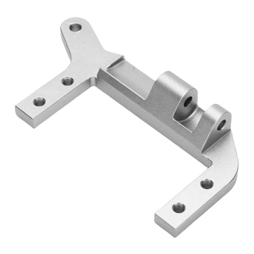 Fockety Servo Achshalterung, SOA Halterung mit 4 Lenker Aufhängung für 1/10 RC Crawler, Aluminium Servohalterung, Servohalterung mit Metall Servoständer (Silver) von Fockety