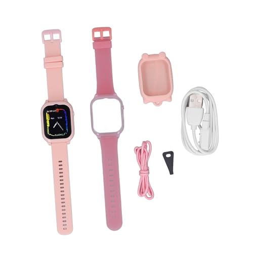 Fockety SmartWatch, SmartWatch für, Hd-Touchscreen Sprachnachricht VideoanRuf 4G-Kinderuhr Multifungtional -SmartWatch für Family und Freinee (Rosenate) von Fockety