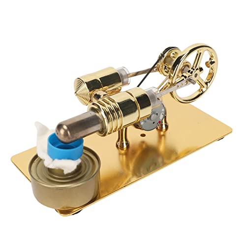 Fockety Stirling Motormodell, Komplette Pädagogische Spielelzug-Kits Stromerzeuger Mit Krabbe Form, Edelstahl Bodenplatte, Stabile Stirling Motor Generator für die Art Fockety Stirling Motormodell, Komplette Pädagogische Spielelzug-Kits Stromerzeuger Mit Krabbe Form, Edelstahl Bodenplatte, Stabile Stirling Motor Generator für die Art von Fockety