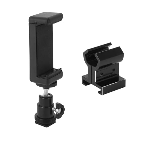 Fockety Universelle Telefonhalterung für Traxxas TX TQI, Einstellbare Stabile Sender -Telefonhalterung, Aluminiumlegierung Metalltelefone Halterung für Telefone über 5,5 Zoll (Black) von Fockety