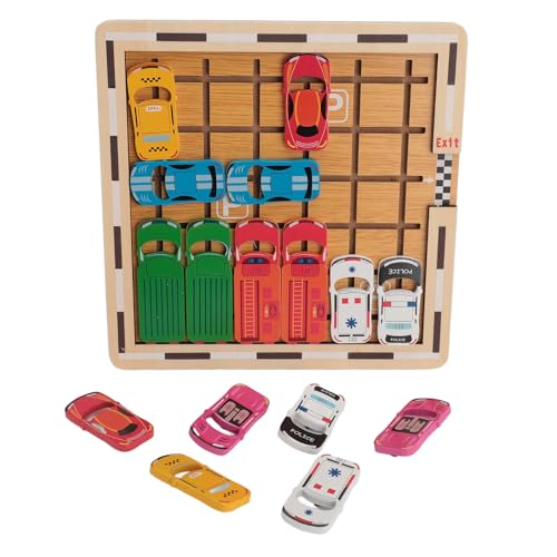 Holzspiel, Pädagogisches Puzzlespiel für über 5, Ideale Geschenkidee, 120 Herausfordernde Level, Gehirnentwicklung, Tragbares Reise-STEM-Spielzeug von Fockety