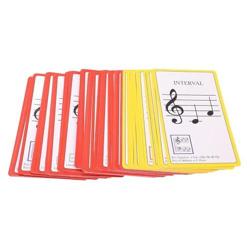 Music Flash Cards, 50pcs Klavierblitzkarten Farbcodierte Doppelseitige Klaviernote Flash -Karten Musikausbildung Karten Musik Note Flash -Karten Zum Lernen Music Flash Cards, 50pcs Klavierblitzkarten Farbcodierte Doppelseitige Klaviernote Flash -Karten Musikausbildung Karten Musik Note Flash -Karten Zum Lernen von Fockety