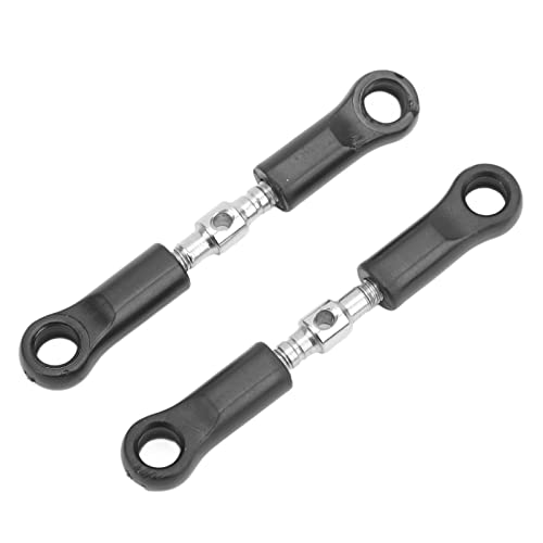 SCY RC Spurstangen, Hochfeste Sturzglieder für 1/16 RC-Car, Einfache Steuerung und Hohe Genauigkeit, Geringes Gewicht, Schwarz/Silber, Entworfen für SCY 16101/16102/16103/16201PRO von Fockety