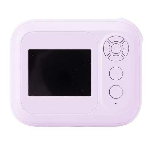 Sofortbildkamera, 48 MP 1080P HD Objektiv, 6 facher Zoom, Schwarzweiß-Fotos drucken, MP3 und Spiele, Sofortbild Digitalkamera für Erwachsene und Kinder, Weihnachts- und (Purpl E) von Fockety