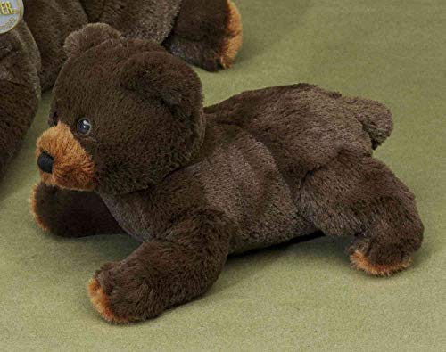 FÖRSTER 5960 Kuscheltier Plüschtier Schmusetier Schlaftier Bär braun liegend klein 20 cm lang von Förster Stofftiere