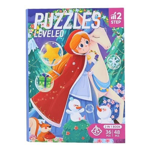 Fogukier Magnetisches Puzzle Buch - Magnetisches Puzzlespiel Für Kinder,Lernspielzeug Reisespiel Geschenk Für Mädchen von Fogukier
