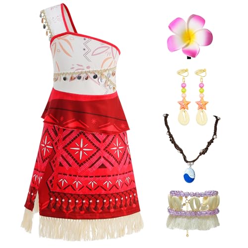 Foierp Tropisches Ozeane-Kostüm für Mädchen mit 4-teiligem Zubehörset, mit Pailletten besetzt, mit Muscheldekor, Kindergeburtstag, Rollenspiel, Halloween-Outfit Foierp Tropisches Ozeane-Kostüm für Mädchen mit 4-teiligem Zubehörset, mit Pailletten besetzt, mit Muscheldekor, Kindergeburtstag, Rollenspiel, Halloween-Outfit von Foierp